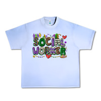 Social Worker Mardi Gras Cowgirl Urban Heavy Tee | Teevron