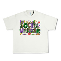 Pistachio social worker mardi gras cowgirl Urban Heavy Tee - CowGirlArtShop