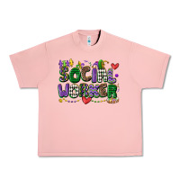 Salmon social worker mardi gras cowgirl Urban Heavy Tee - CowGirlArtShop