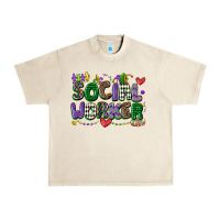 Sandshell social worker mardi gras cowgirl Urban Heavy Tee - CowGirlArtShop