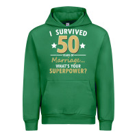 Emerald 50 years of marriage superpower 50th wedding anniversary Urban Hoodie - trangStudio