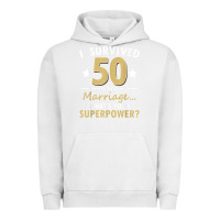 Pigment Lunar Rock 50 years of marriage superpower 50th wedding anniversary Urban Hoodie - trangStudio