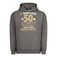 Pigment Tornado 50 years of marriage superpower 50th wedding anniversary Urban Hoodie - trangStudio