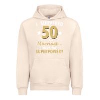 Sandshell 50 years of marriage superpower 50th wedding anniversary Urban Hoodie - trangStudio