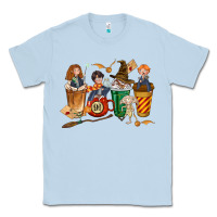 Dusty Blue wizards coffee cups Classic Tee - texasbilliewilder