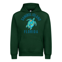 Forest Green sanibel island beach design  sea turtle illustration gift pullover hoo Urban Hoodie - trangStudio