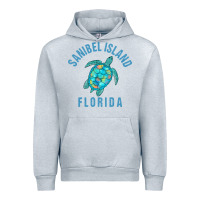 Heather Grey sanibel island beach design  sea turtle illustration gift pullover hoo Urban Hoodie - trangStudio