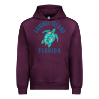 Mauve Wine sanibel island beach design  sea turtle illustration gift pullover hoo Urban Hoodie - trangStudio