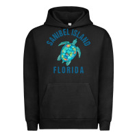 Pigment Black sanibel island beach design  sea turtle illustration gift pullover hoo Urban Hoodie - trangStudio