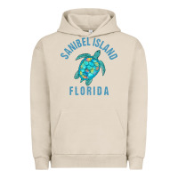 Pigment French Oak sanibel island beach design  sea turtle illustration gift pullover hoo Urban Hoodie - trangStudio