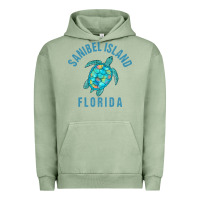 Pigment Oil Green sanibel island beach design  sea turtle illustration gift pullover hoo Urban Hoodie - trangStudio