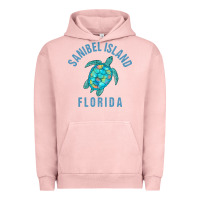 Pigment Salmon sanibel island beach design  sea turtle illustration gift pullover hoo Urban Hoodie - trangStudio