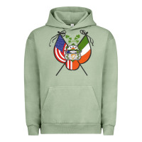 Pigment Oil Green Ancient Order of Hibernians Premium Urban Hoodie - trangStudio