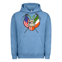 Pigment Pebble Blue Ancient Order of Hibernians Premium Urban Hoodie - trangStudio