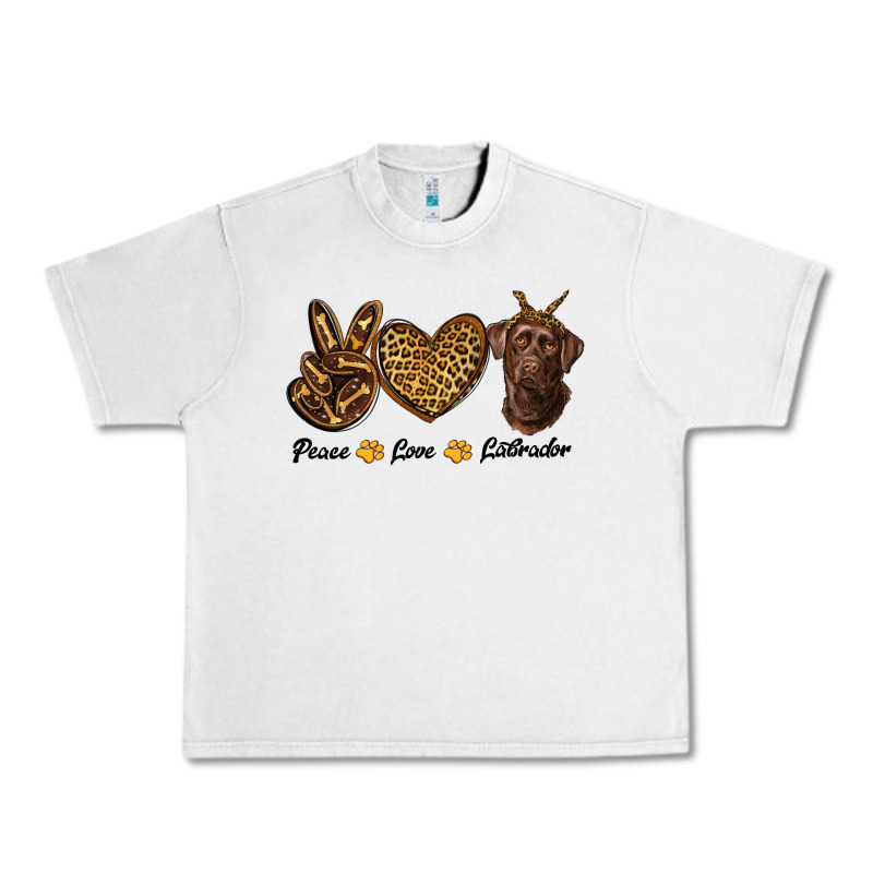 Peace Love Labrador Urban Heavy Tee by RanaPortraitStore | Teevron