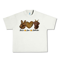 Pistachio peace love labrador Urban Heavy Tee - RanaPortraitStore