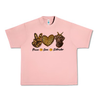 Salmon peace love labrador Urban Heavy Tee - RanaPortraitStore