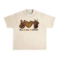 Sandshell peace love labrador Urban Heavy Tee - RanaPortraitStore