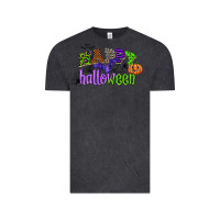 Vintage Black happy halloween Vintage Tee - CowGirlArtShop