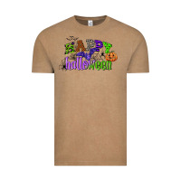 Vintage Coffee happy halloween Vintage Tee - CowGirlArtShop