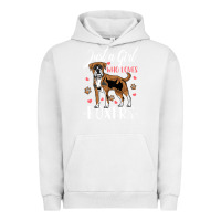 Pigment Lunar Rock Kids Boxer Dog Just A Girl Who Loves Boxers Gift Urban Hoodie - trangStudio