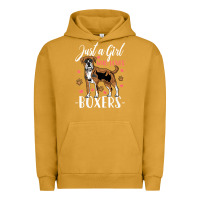 Pigment Peanut Butter Kids Boxer Dog Just A Girl Who Loves Boxers Gift Urban Hoodie - trangStudio