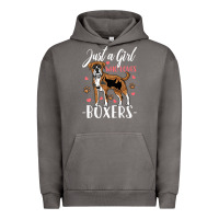 Kids Boxer Dog Just A Girl Who Loves Boxers Gift Urban Hoodie | Teevron