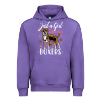 Tulip Kids Boxer Dog Just A Girl Who Loves Boxers Gift Urban Hoodie - trangStudio