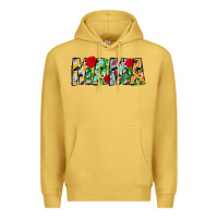 Antique Gold floral animal print mama Premium Hoodie - CowhideDigitalArt