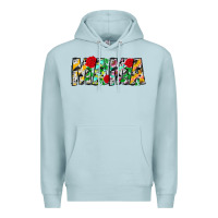 Blue Mist floral animal print mama Premium Hoodie - CowhideDigitalArt
