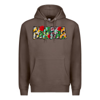 Coffee floral animal print mama Premium Hoodie - CowhideDigitalArt