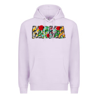Lilac floral animal print mama Premium Hoodie - CowhideDigitalArt
