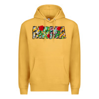 Mustard floral animal print mama Premium Hoodie - CowhideDigitalArt
