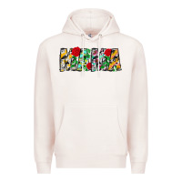 Pale Pink floral animal print mama Premium Hoodie - CowhideDigitalArt