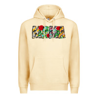 Pina Colada floral animal print mama Premium Hoodie - CowhideDigitalArt