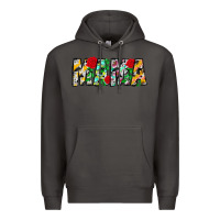 Smoke floral animal print mama Premium Hoodie - CowhideDigitalArt