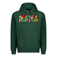 Sports Green floral animal print mama Premium Hoodie - CowhideDigitalArt