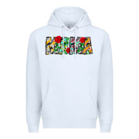 White floral animal print mama Premium Hoodie - CowhideDigitalArt