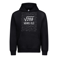 Black 17 year old gift boys girls funny 17th birthday gifts math Urban Hoodie - trangStudio