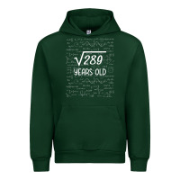 Forest Green 17 year old gift boys girls funny 17th birthday gifts math Urban Hoodie - trangStudio
