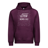 Mauve Wine 17 year old gift boys girls funny 17th birthday gifts math Urban Hoodie - trangStudio