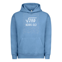 Pigment Pebble Blue 17 year old gift boys girls funny 17th birthday gifts math Urban Hoodie - trangStudio