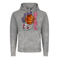 Cloud Rock Basketball girl Vintage Hoodie - HowdyJamesFarm