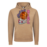 Vintage Coffee Basketball girl Vintage Hoodie - HowdyJamesFarm