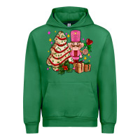 Emerald christmas tree cake and nutcracker with gifts ado Urban Hoodie - AdoDesignShop
