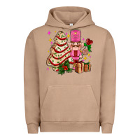 Pigment Burro christmas tree cake and nutcracker with gifts ado Urban Hoodie - AdoDesignShop