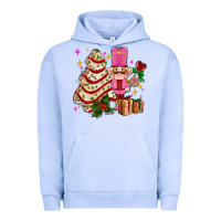 Pigment Grape Ice christmas tree cake and nutcracker with gifts ado Urban Hoodie - AdoDesignShop