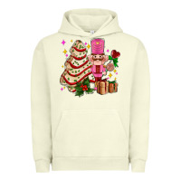 Pigment Pistachio christmas tree cake and nutcracker with gifts ado Urban Hoodie - AdoDesignShop