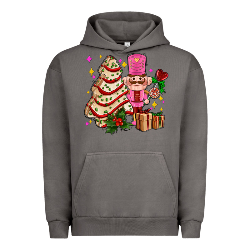 Christmas Tree Cake And Nutcracker With Gifts Ado Urban Hoodie by AdoDesignShop | Teevron