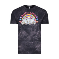 Cloud Black Happy easter bunny tails Vintage Tee - RanaPortraitStore